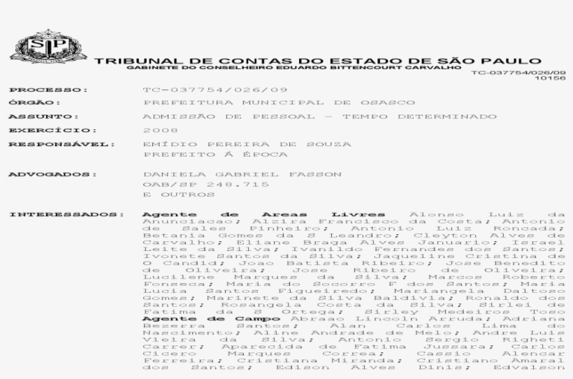 Tribunal De Contas Do Estado De So Paulo Nbsp - Document, transparent png #6352998