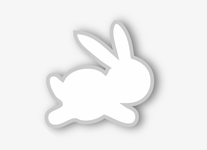 Free White Scrap Bunny Png - Emblem, transparent png #6354242