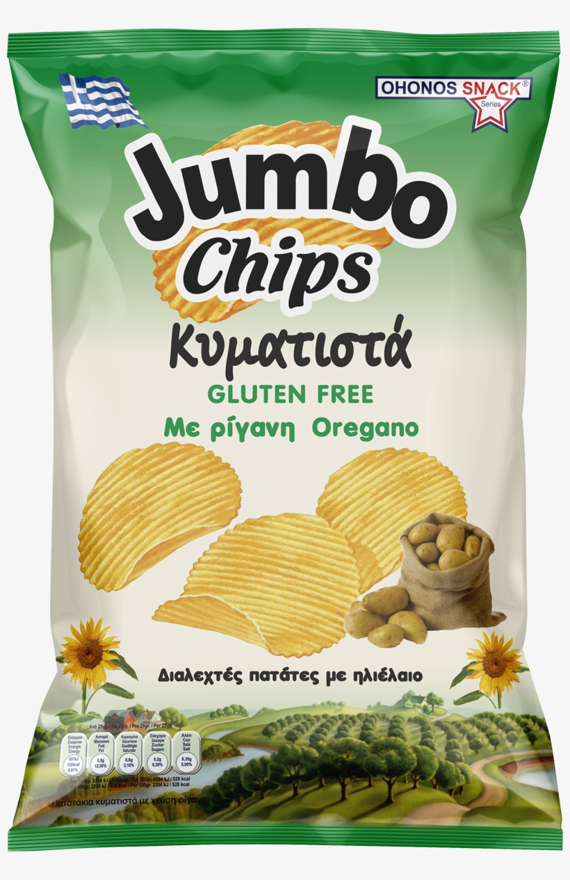 "ohonos Snack" Jumbo Wavy Chips With Oregano 130g - Jiaen Stainless Steel French Fries Slicer Potato Chipper, transparent png #6355304