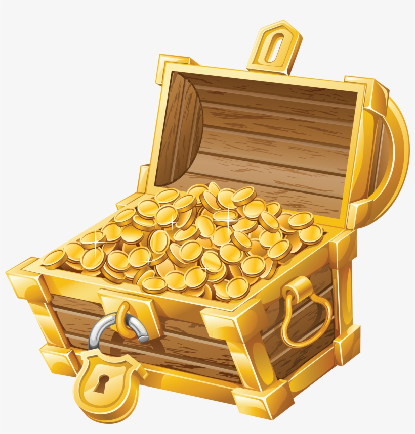 Coins In Chest, transparent png #6355580