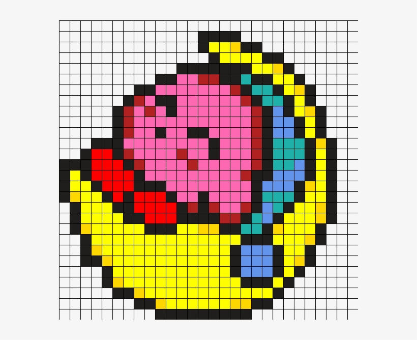 Kirby By Superev64 On Kandi Patterns - Pixel Art Kirby, transparent png #6355732
