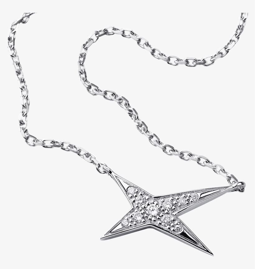 Valentin For You Necklace, White Gold And Diamonds - Collier Etoiles Divines Mauboussin, transparent png #6356440