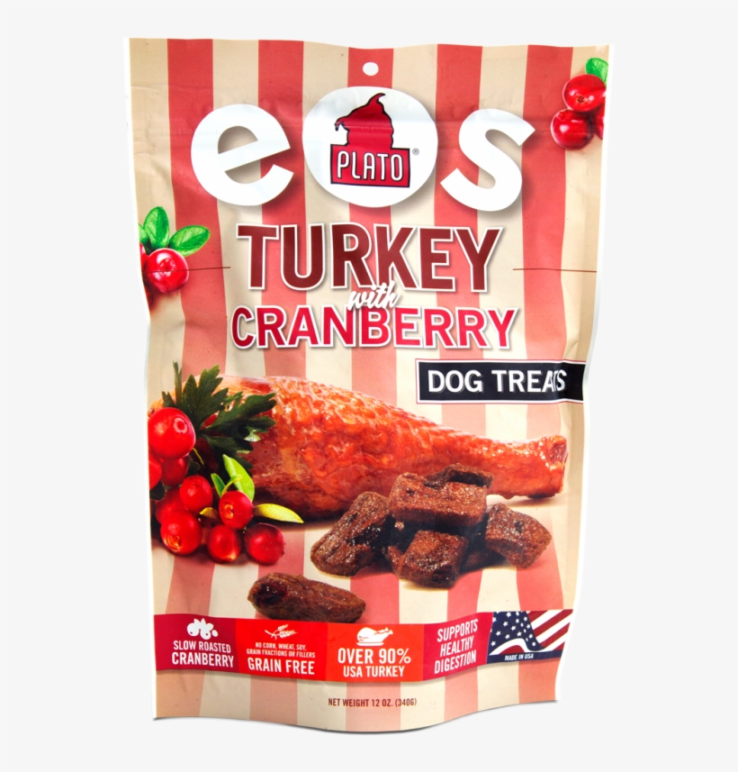 Turkey With Cranberry Dog Treats - Plato Pet Treats - Eos Dog Treats Turkey, transparent png #6356859