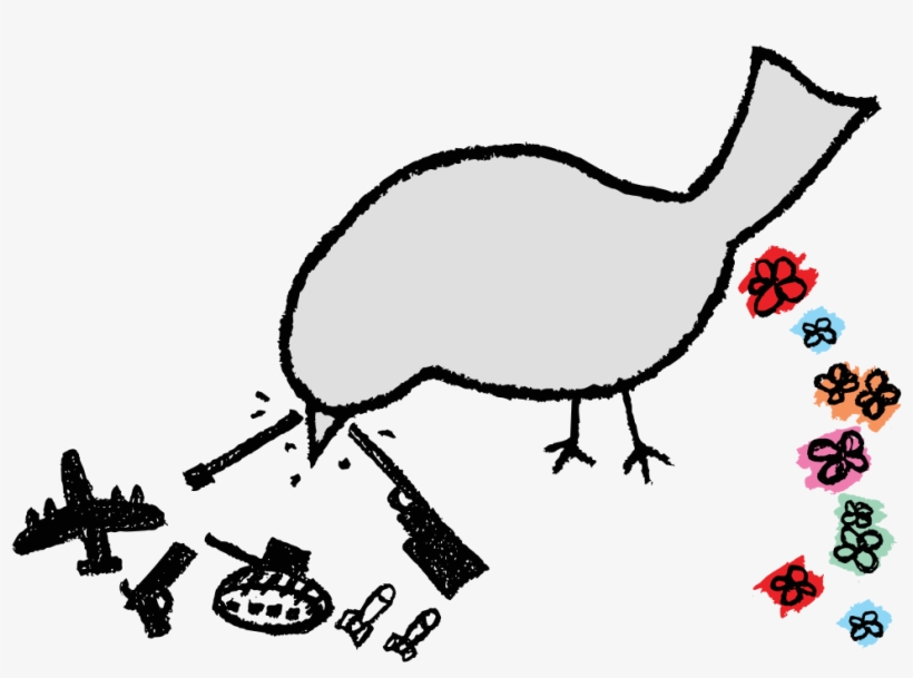 Peace Bird Dove Tank Color Colour Gray 88 Zeugma Peacesymbol - Political Peace Sign Symbol Graphic Art On Canvas Icanvas, transparent png #6356860