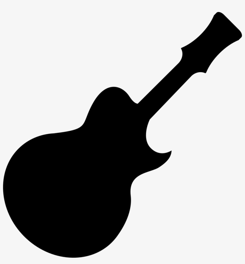 Guitar Black Shape Comments, transparent png #6357682