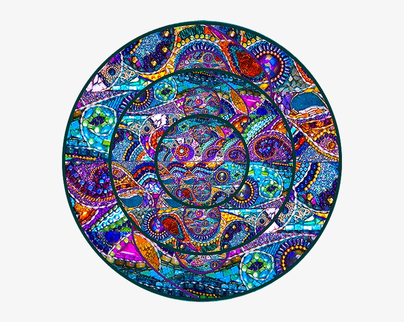 Glimmer Glass Circle - Mosaic, transparent png #6357837
