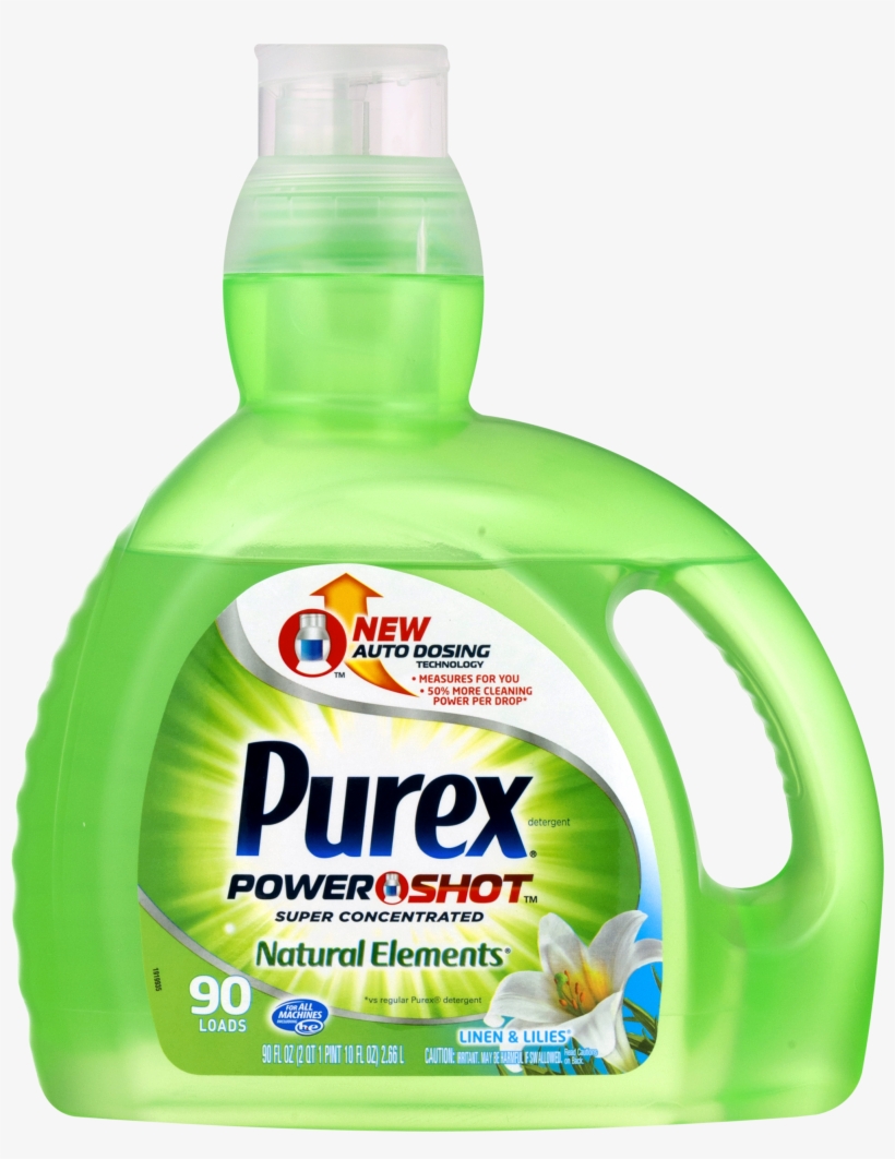 Purex Powershot Linen & Lillies Liquid Laundry Detergent, - Purex Detergent, Power Shot, Super Concentrated, Mountain, transparent png #6358140