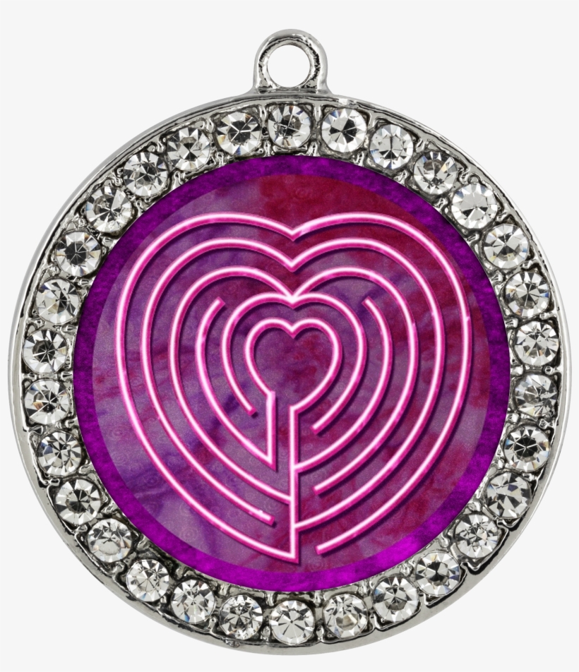 Load Image Into Gallery Viewer, Heart Labyrinth Czech - Necklace, transparent png #6358620