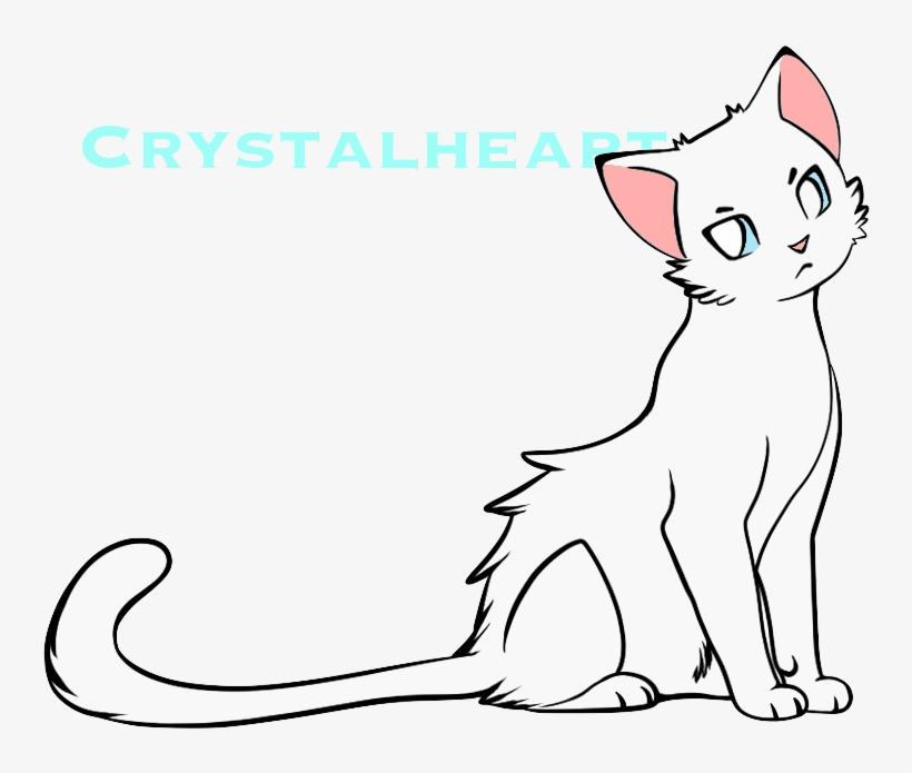 Crystalheart - Warrior Cat Drawing Easy, transparent png #6359220