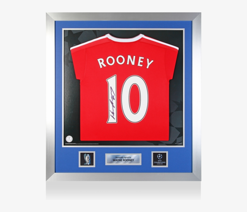 Wayne Rooney Official Uefa Champions League Signed, transparent png #6359374