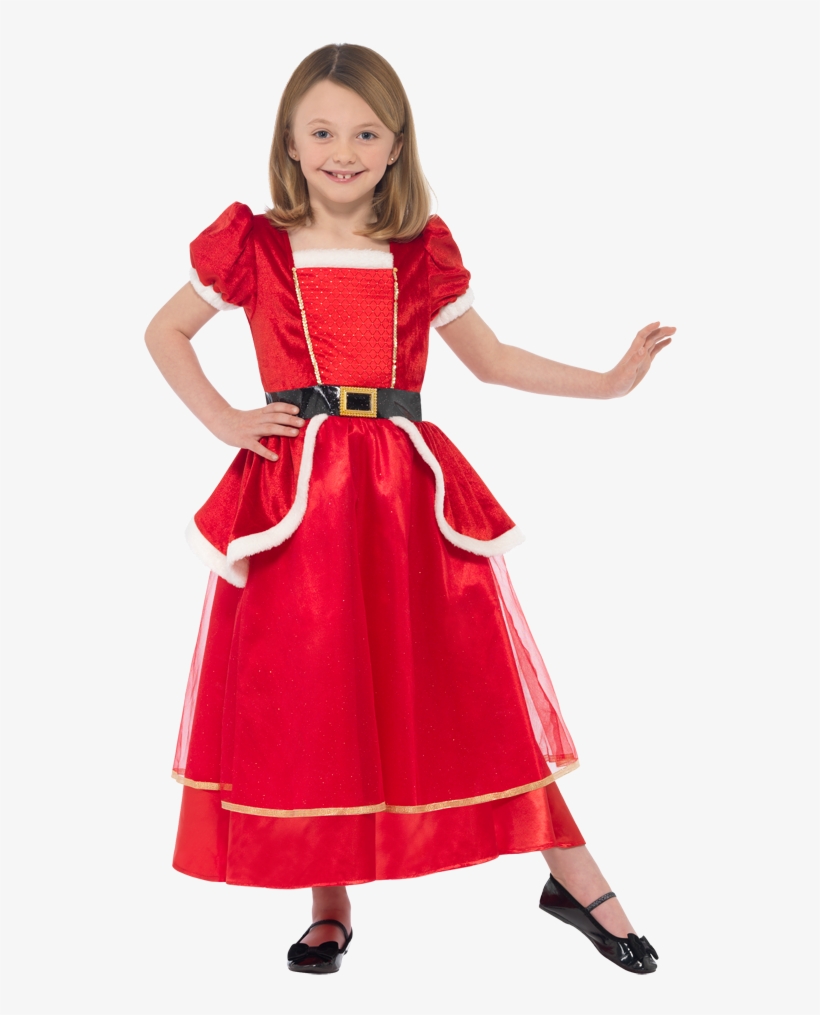 Christmas Princess Dress, , Large - Tomteklänning Barn, transparent png #6360644