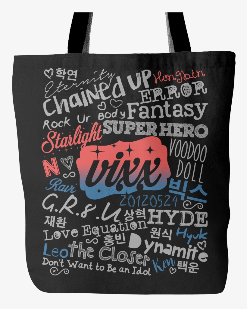Vixx "collage" 2016 Tote Bags - Korean Language, transparent png #6361129