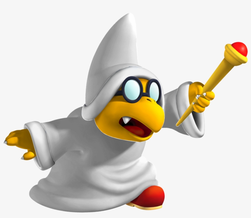 Cssb White Kamek Artwork, transparent png #6361184