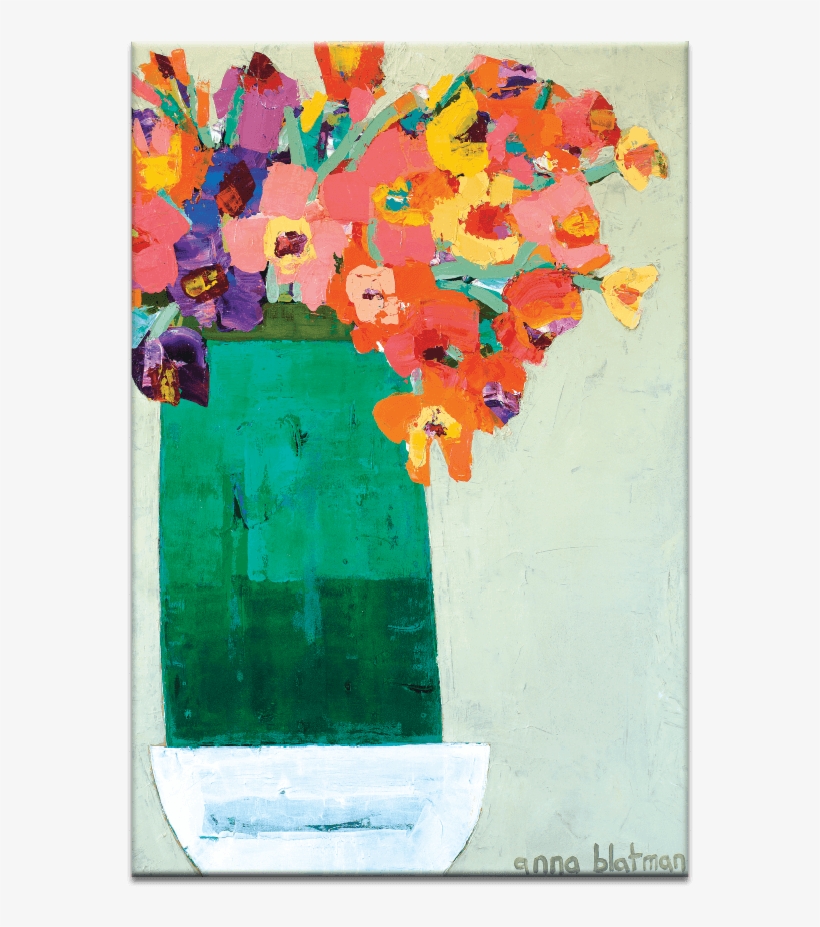 Green Vase - Green Vase By Anna Blatman Wall Art Size: 30 Cm H X, transparent png #6362563