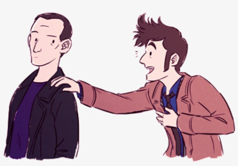 Ninth Doctor And Tenth Doctor - 10th Doctor Fan Art, transparent png #6362612