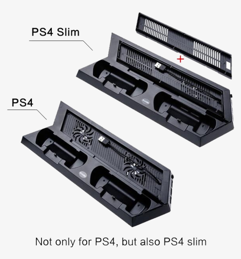 Dobe Charging Stand For Ps4 / Ps4 Slim / Ps4 Pro - Playstation 4, transparent png #6363056