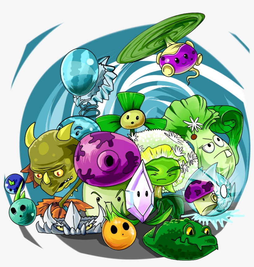 Plant and Zombie Clipart Plants Vs Zombies Png (Instant Download) 