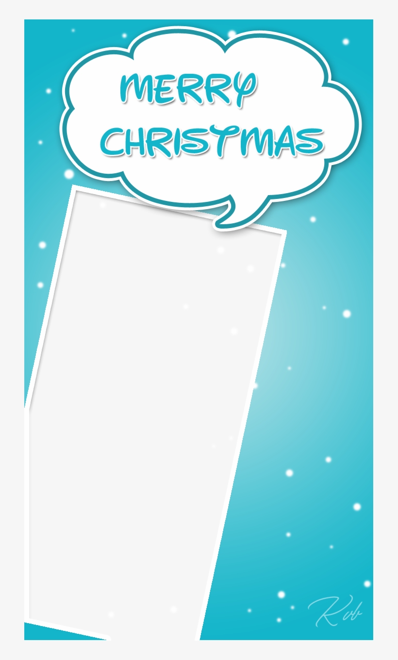 Sky Blue Christmas Frame - Sky Blue Christmas, transparent png #6364318