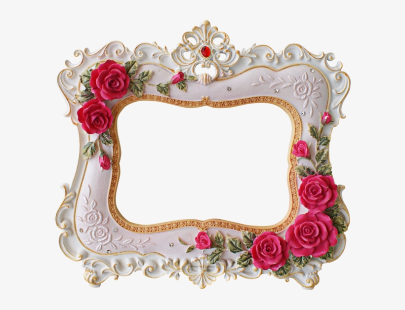 Paper Background, Rose Frame, Flower Frame, Christmas - Mini Rose Clipart Frames, transparent png #6364418