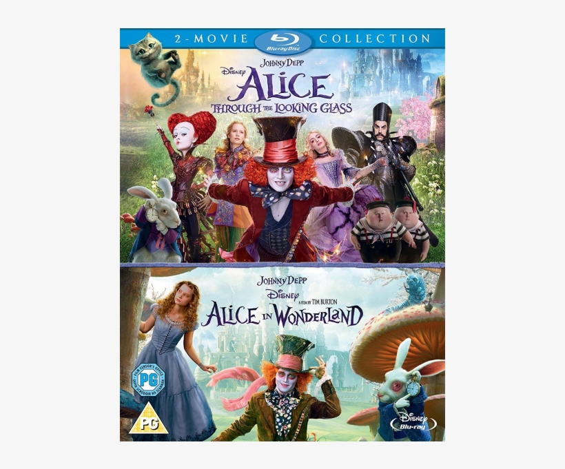 Alice In Wonderland & Alice Through The Looking Glass - Alice In Wonderland Alice Through The Looking Glass, transparent png #6364982