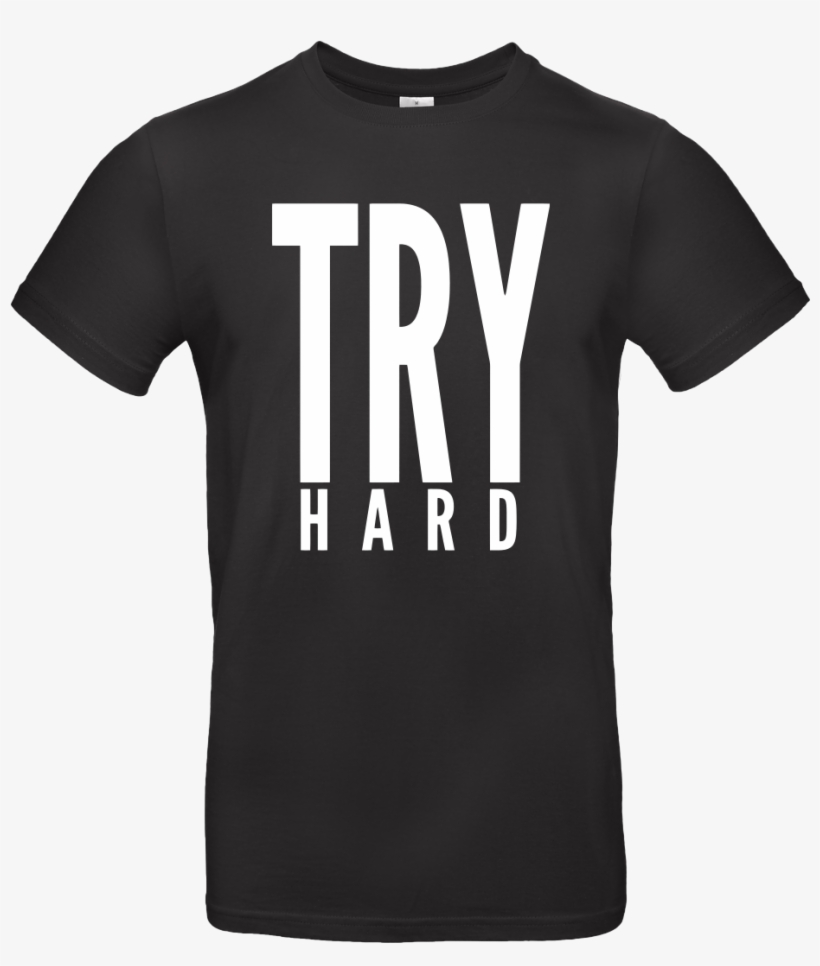 Try Hard Weiß T-shirt B&c Exact - Dallas Cowboys Christmas Shirt, transparent png #6365950