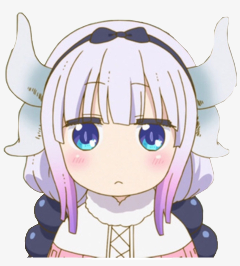 Kanna Dragonmaid Anime Animegirl Freetoedit - Loli Anime, transparent png #6366186