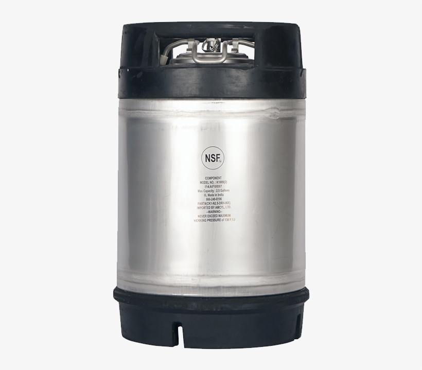 Beverage Elements Ball Lock - 2.5 Gallon New Amcyl Ball Lock Keg, transparent png #6366191