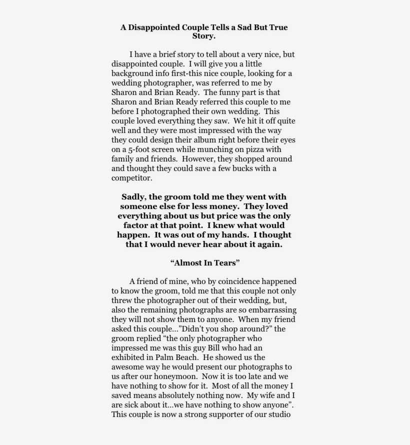 A Disappointed Couple Tells A Sad But True Story - Sad Story Of A Couple, transparent png #6367292