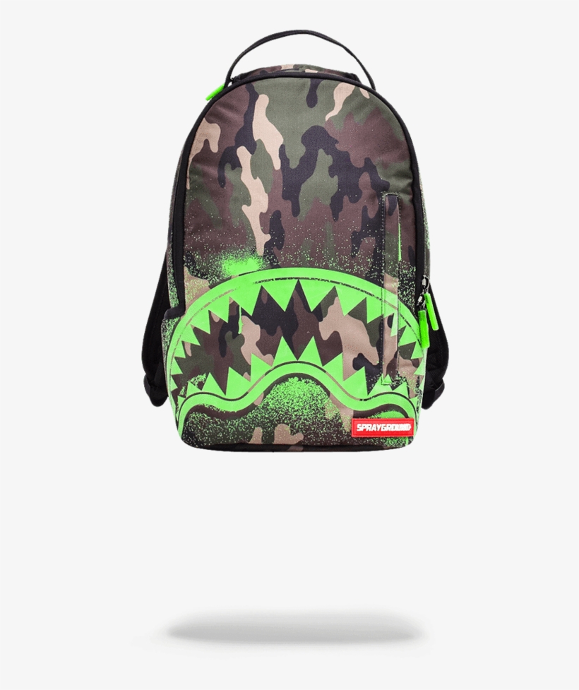 Sprayground Jarvis Landry Camo Shark Backpack - Sprayground Glow In The Dark Shark Backpack, transparent png #6368985