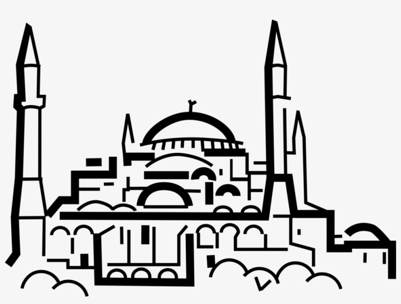 Vector Illustration Of Hagia St - Hagia Sophia Clipart Png, transparent png #6369508