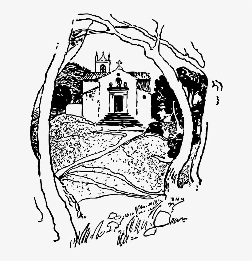 San Pierre A Roadside Church - Clip Art, transparent png #6369856