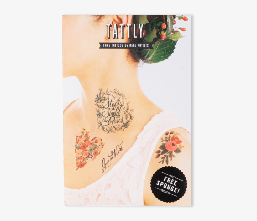 Floral Set - Tattly Temporary Tattoos Floral Set, 1 Ounce, transparent png #6370326