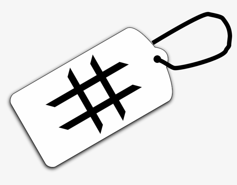This Png File Is About Hashtag , Tag , Hash - Cross, transparent png #6370607