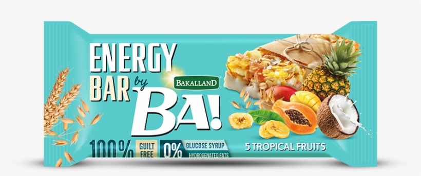 Bakalland Cereal And Energy Bars 5 Tropical Fruits - Bakalland Ba Energy Bar, transparent png #6370721