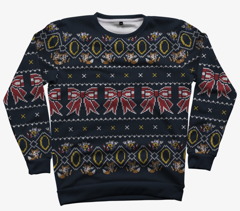 "five Gold Rings" All Over Gaming Christmas Sweater - 5 Gold Rings! Ugly Christmas Sweater, transparent png #6371251