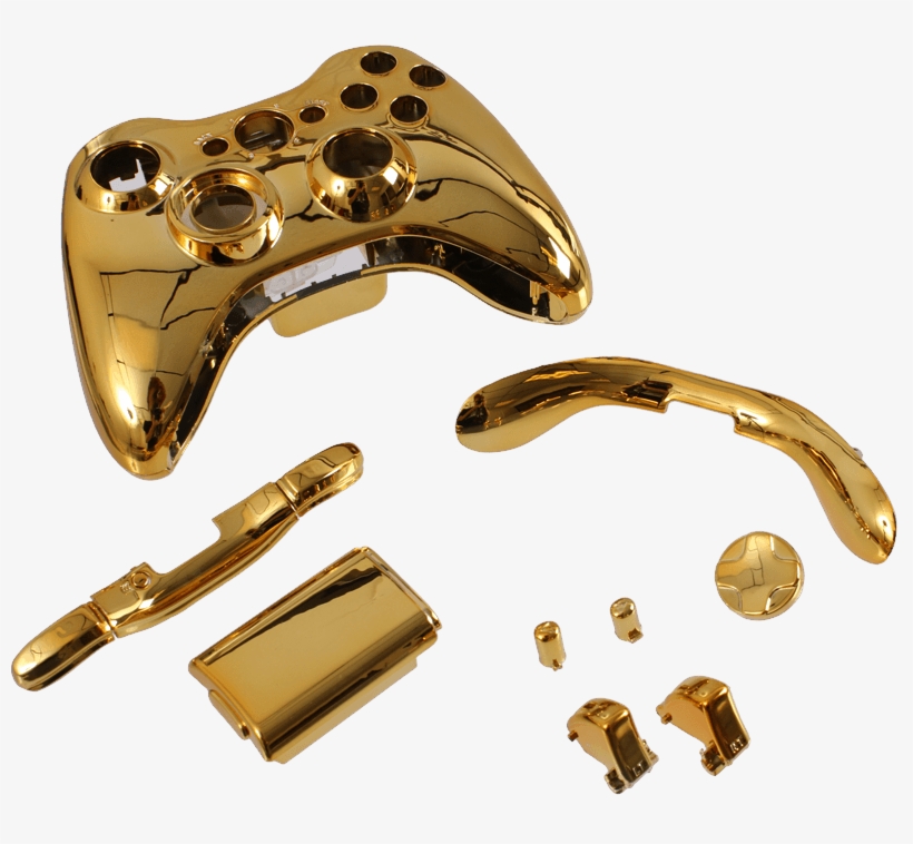 Xbox 360 Gold Shell Kit - Xbox360gold, transparent png #6372646