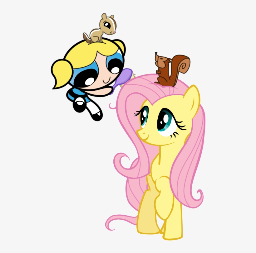 , Flutterbubbles ) - Fluttershy And Bubbles, transparent png #6373917