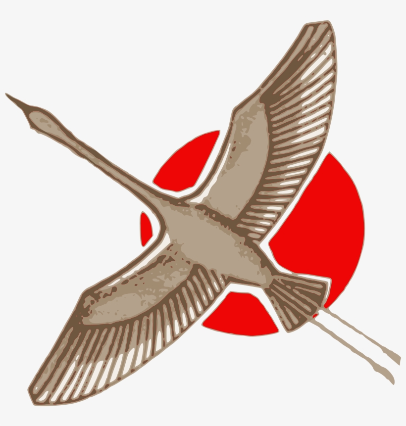 Japanese Crane - Clip Art, transparent png #6374028