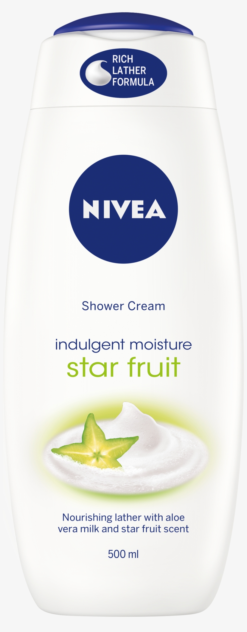 Nivea Star Fruit Shower Cream, transparent png #6374067