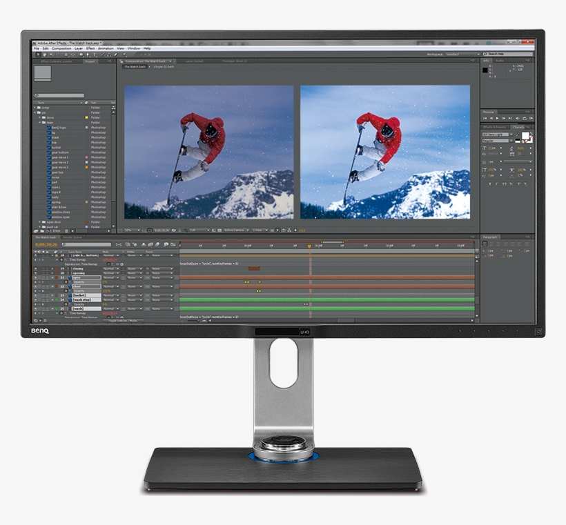 High Resolution And Professionally Rendered Colors, - Benq 32" Bl3201pt 4k Lcd Monitor, transparent png #6374873