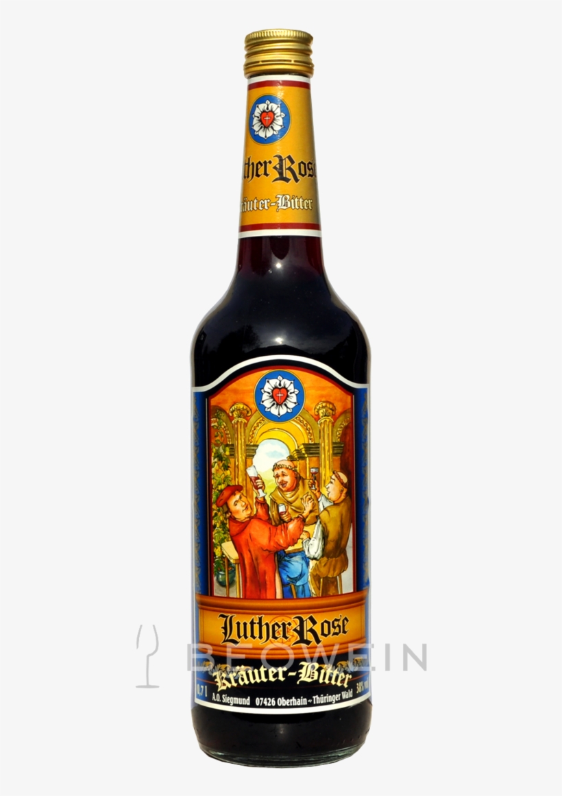 Lutherrose Herbal Bitter 0,7 L - Hof Brau, transparent png #6375630