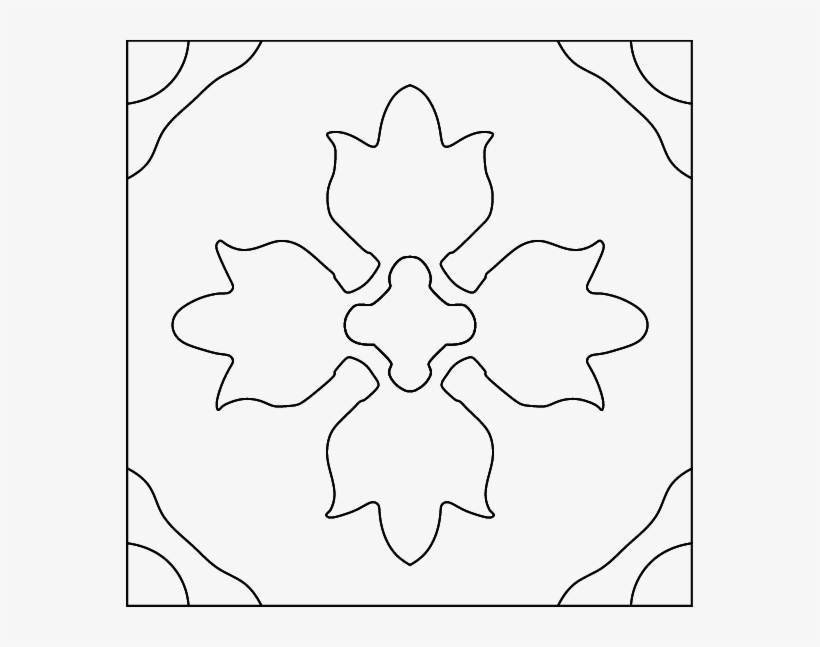 F4-alhelí 20×20 - Line Art, transparent png #6376113
