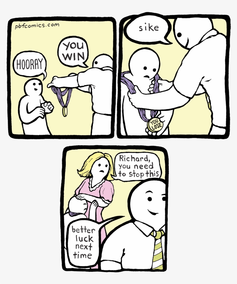 Better Luck - « - Funny Comics With Unexpected Dark Endings, transparent png #6378145