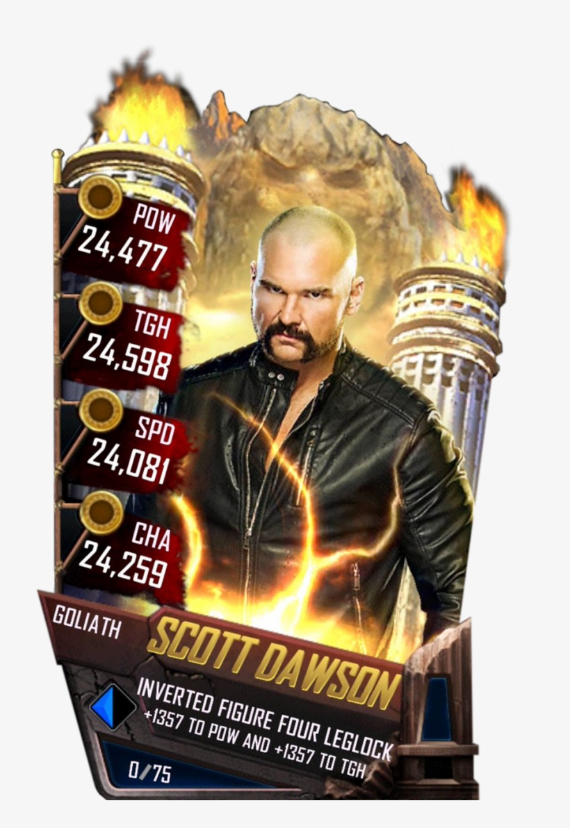 Supercard Scottdawson S3 Elite Fusion 10614 - Wwe Supercard Goliath Cards, transparent png #6378298