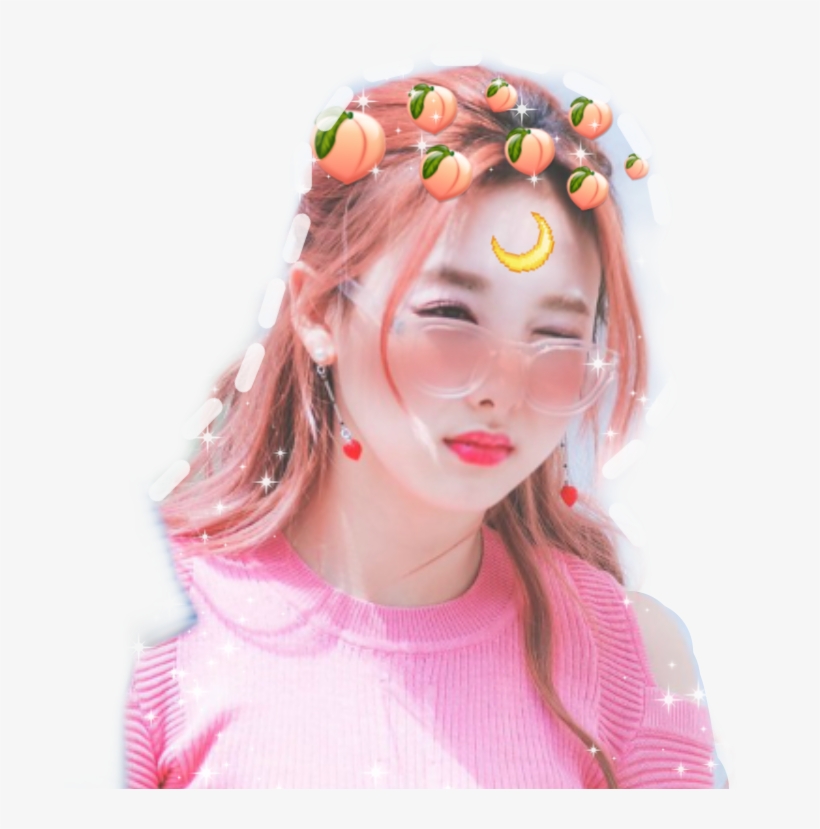 Nayeon Twice Soft Icon Pink Peachy Cool Cute Kawai - Nayeon, transparent png #6379081