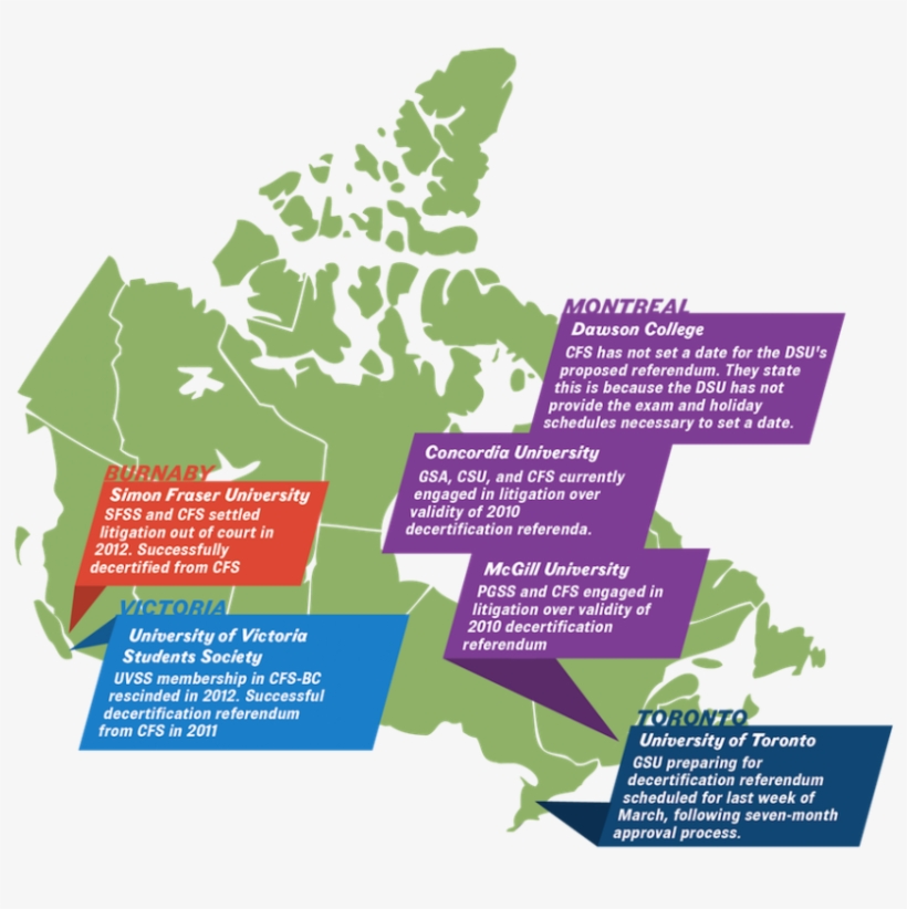 Decertification Referendum Finally Approaches - Map Of Canada Png, transparent png #6379289