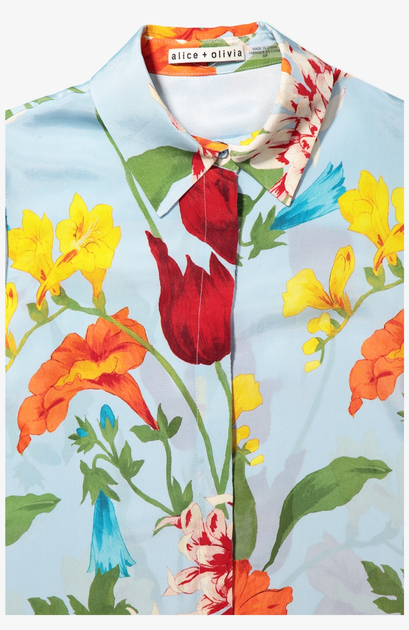 Short Sleeve Jem Shirt Dress Greenwich Garden Icy Blue, transparent png #6379550