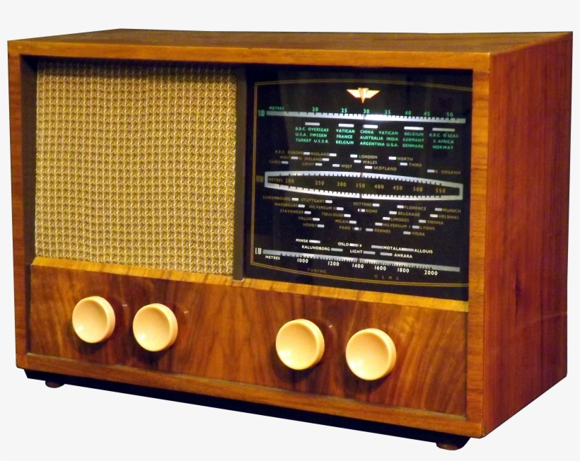 Vintage Radio Png Clipart Transparent - Bluetooth Speaker Retro Radio Uk, transparent png #6380032