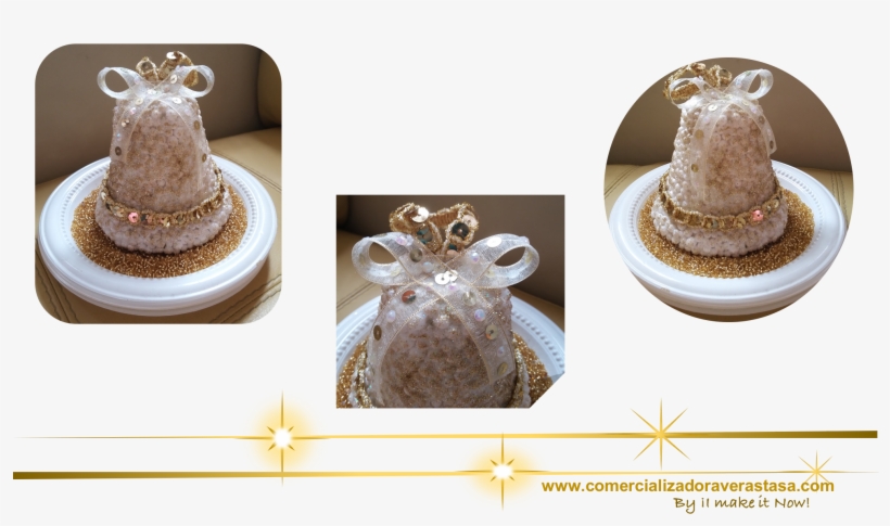 Camapanas De Navidad Para Arbol Navideño Hecho A Mano, - Christmas Day, transparent png #6382115