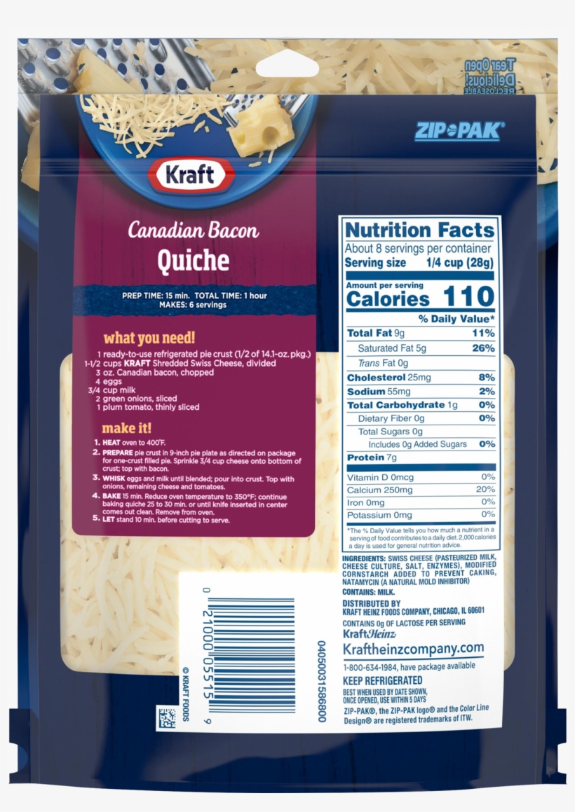 Kraft Cheddar Cheese Nutritionals, transparent png #6382414